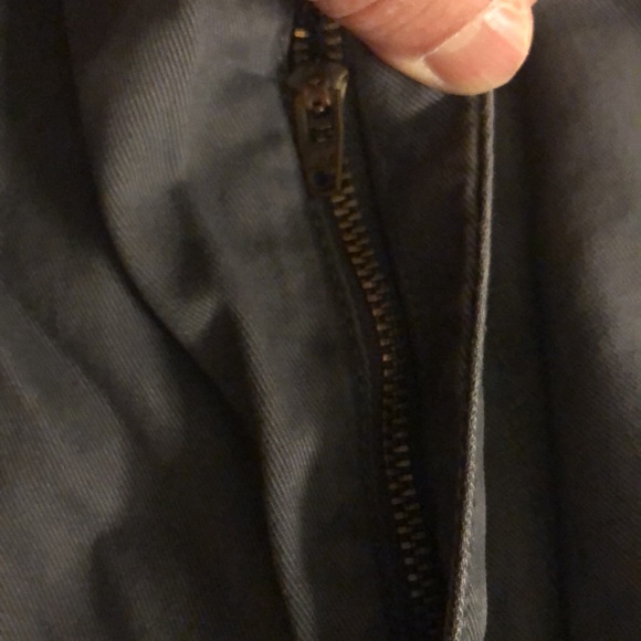 NWT Lands End Canvas Men’s Plain Front Straight Fit Steel Gray Chinos - 34 x 30 - Picture 7 of 15